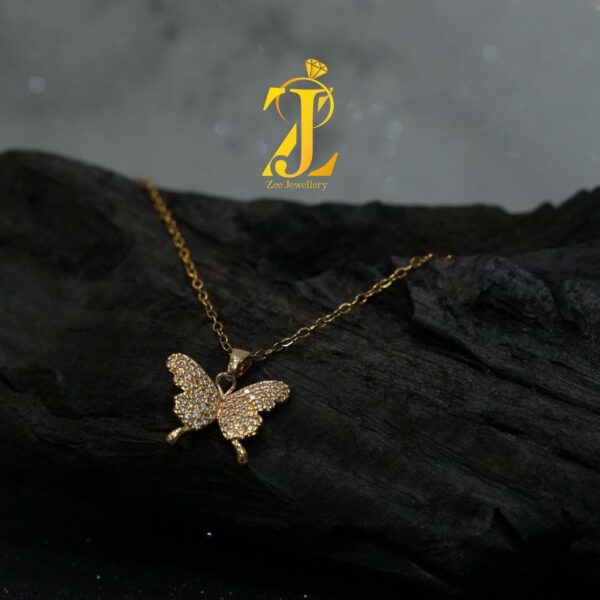 Elegant Gold-tone Pendant (PS705)