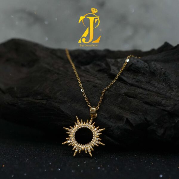 Elegant Gold-tone Pendant (PS704)